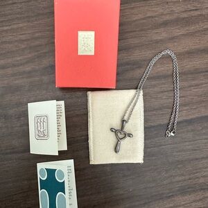 James Avery Silver Cross Pendant Necklace